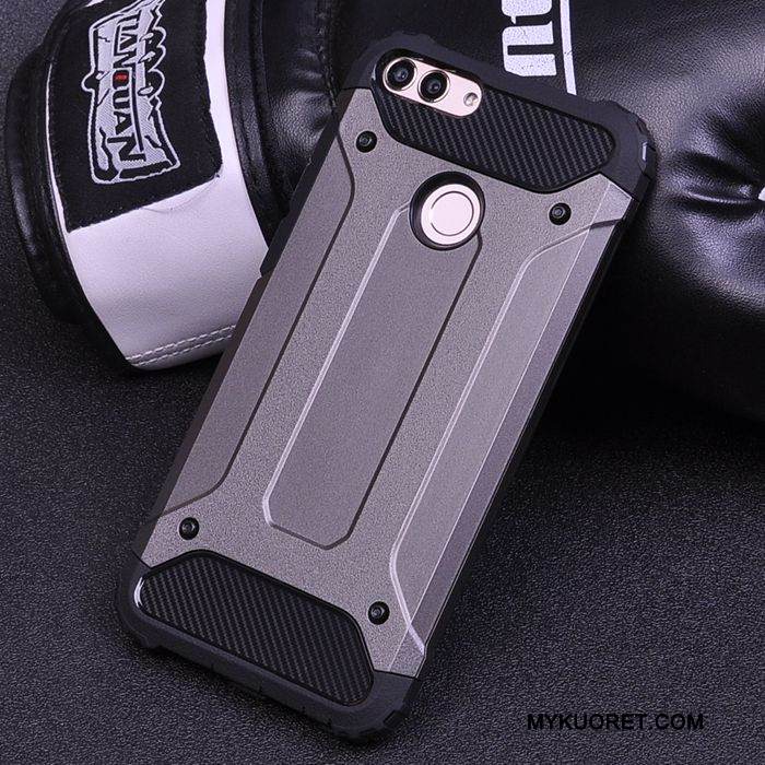 Kuori Huawei P Smart Laukut Punainen Pesty Suede, Kotelo Huawei P Smart Suojaus Puhelimen Kuoret Kova