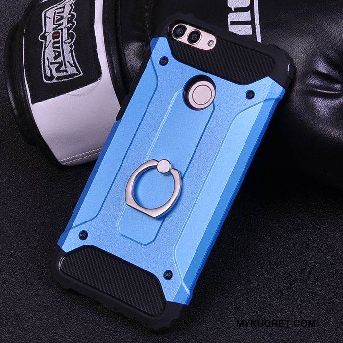 Kuori Huawei P Smart Laukut Punainen Pesty Suede, Kotelo Huawei P Smart Suojaus Puhelimen Kuoret Kova