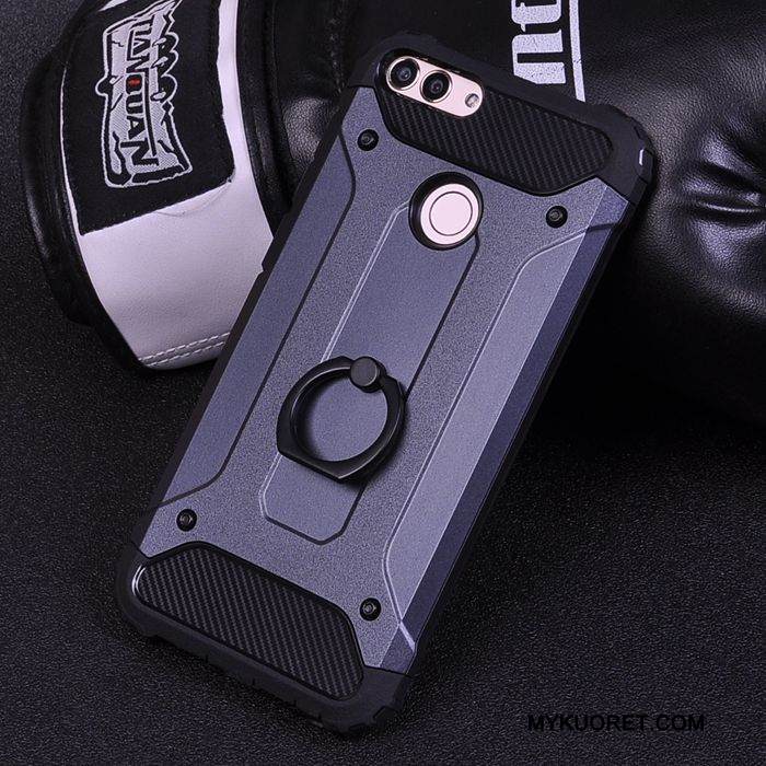 Kuori Huawei P Smart Laukut Punainen Pesty Suede, Kotelo Huawei P Smart Suojaus Puhelimen Kuoret Kova