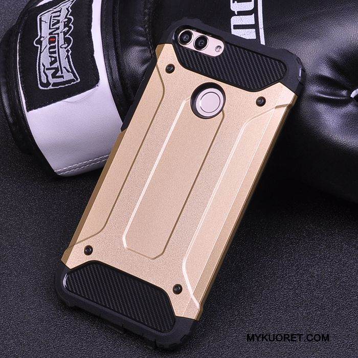 Kuori Huawei P Smart Laukut Punainen Pesty Suede, Kotelo Huawei P Smart Suojaus Puhelimen Kuoret Kova