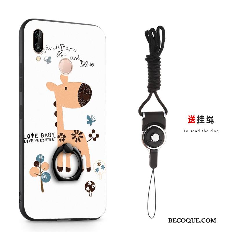 Kuori Huawei P Smart+ Luova Pesty Suede Uusi, Kotelo Huawei P Smart+ Suojaus Persoonallisuus Trendi