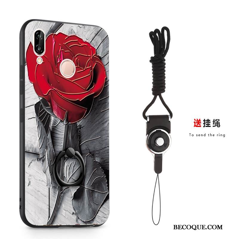 Kuori Huawei P Smart+ Luova Pesty Suede Uusi, Kotelo Huawei P Smart+ Suojaus Persoonallisuus Trendi