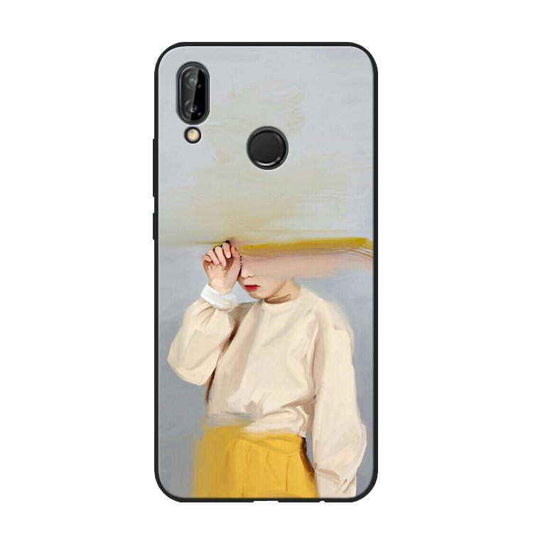 Kuori Huawei P Smart+ Luova Puhelimen Kuoret Öljyvärimaalaus, Kotelo Huawei P Smart+ Suojaus Tuuli Vihreä