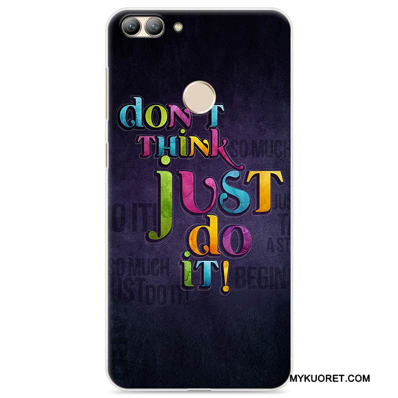 Kuori Huawei P Smart Maalaus Murtumaton Puhelimen Kuoret, Kotelo Huawei P Smart Pehmeä Neste Persoonallisuus Sininen