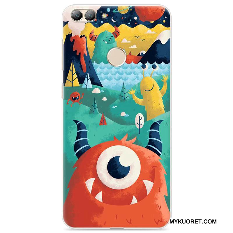 Kuori Huawei P Smart Maalaus Murtumaton Puhelimen Kuoret, Kotelo Huawei P Smart Pehmeä Neste Persoonallisuus Sininen