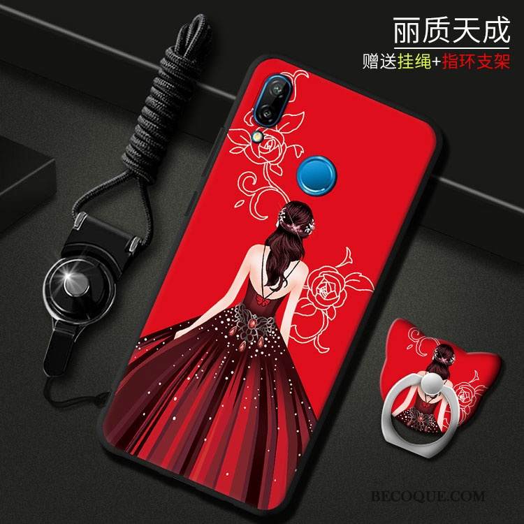 Kuori Huawei P Smart+ Murtumaton Nuoret, Kotelo Huawei P Smart+ Violetti Puhelimen Kuoret