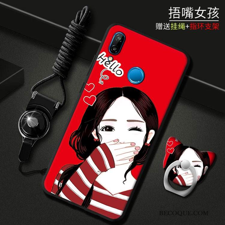 Kuori Huawei P Smart+ Murtumaton Nuoret, Kotelo Huawei P Smart+ Violetti Puhelimen Kuoret