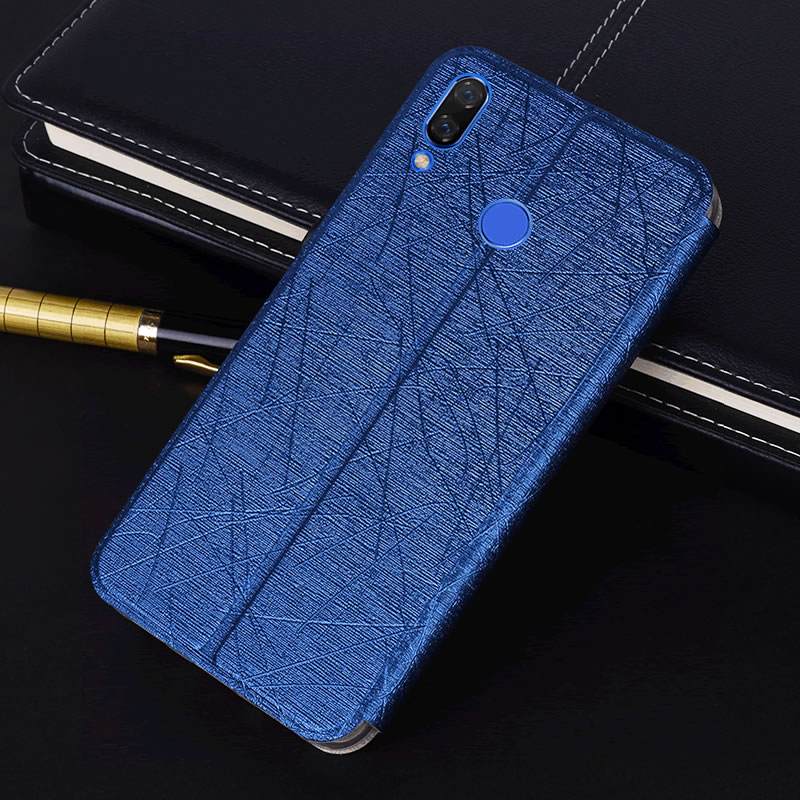 Kuori Huawei P Smart+ Nahka Murtumaton Kulta, Kotelo Huawei P Smart+ Suojaus Puhelimen Kuoret