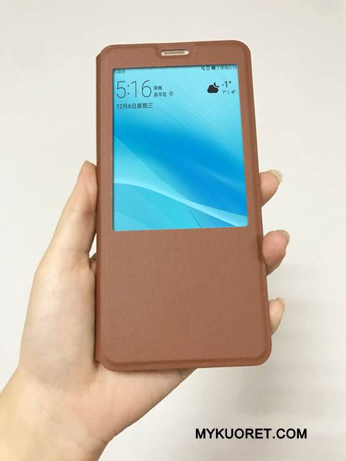 Kuori Huawei P Smart Nahka Musta Murtumaton, Kotelo Huawei P Smart Kuoret