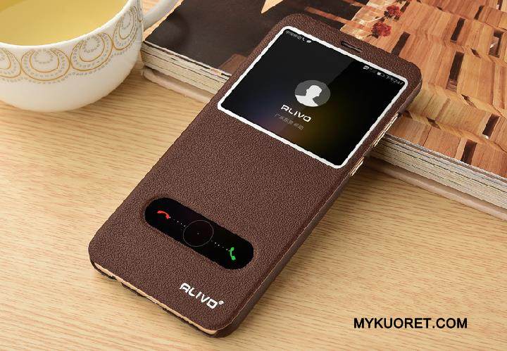 Kuori Huawei P Smart Nahka Nuoret Kulta, Kotelo Huawei P Smart Suojaus Puhelimen Kuoret