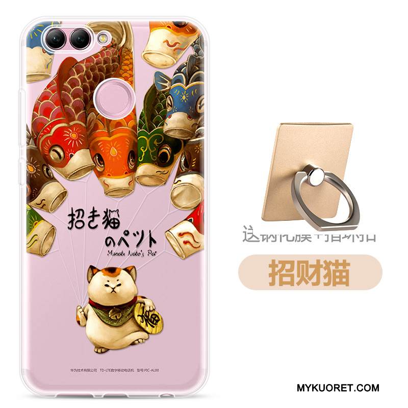 Kuori Huawei P Smart Pehmeä Neste Läpinäkyvä Puhelimen Kuoret, Kotelo Huawei P Smart Monivärinen Persoonallisuus Kevyt