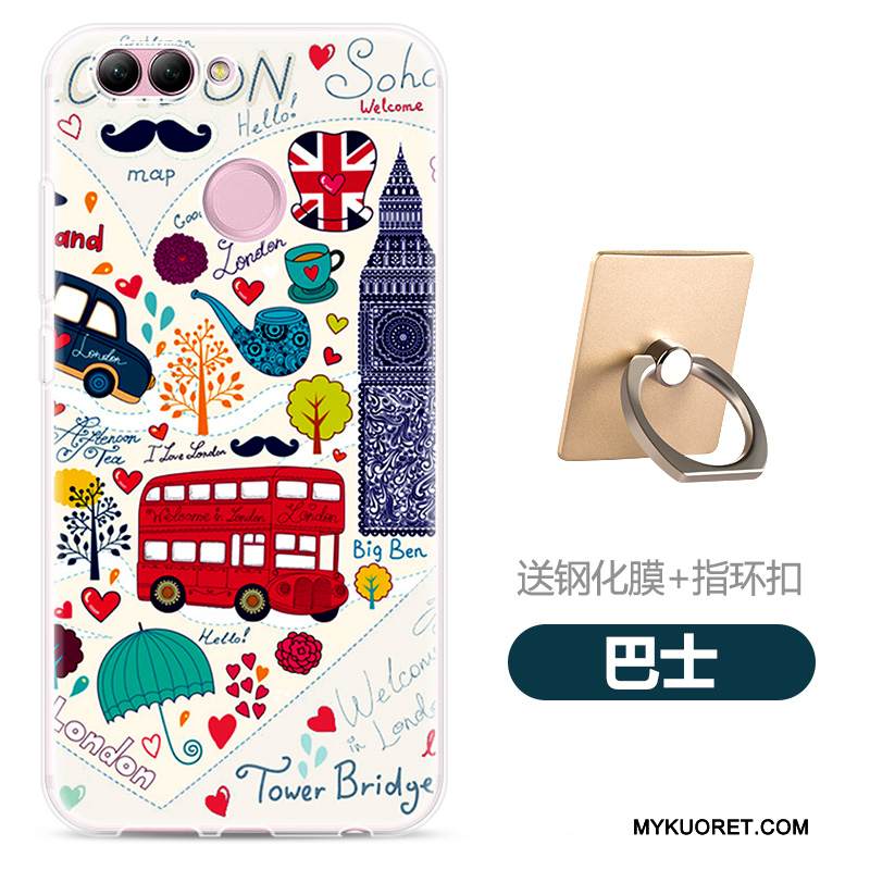 Kuori Huawei P Smart Pehmeä Neste Läpinäkyvä Puhelimen Kuoret, Kotelo Huawei P Smart Monivärinen Persoonallisuus Kevyt