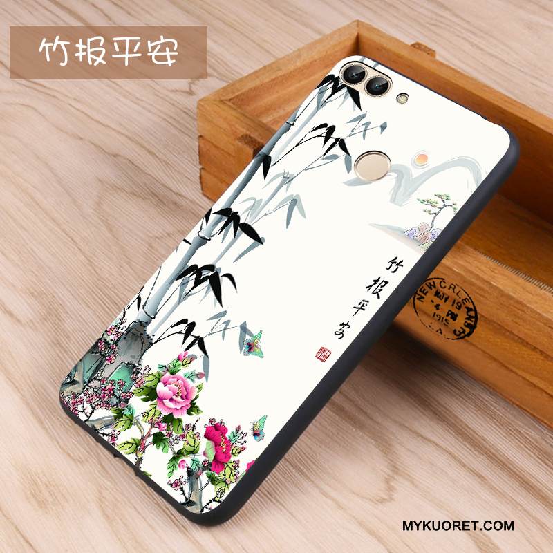 Kuori Huawei P Smart Pehmeä Neste Sininen Ihana, Kotelo Huawei P Smart Suojaus Puhelimen Kuoret Pesty Suede