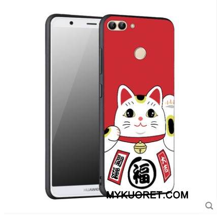 Kuori Huawei P Smart Pehmeä Neste Sininen Ihana, Kotelo Huawei P Smart Suojaus Puhelimen Kuoret Pesty Suede