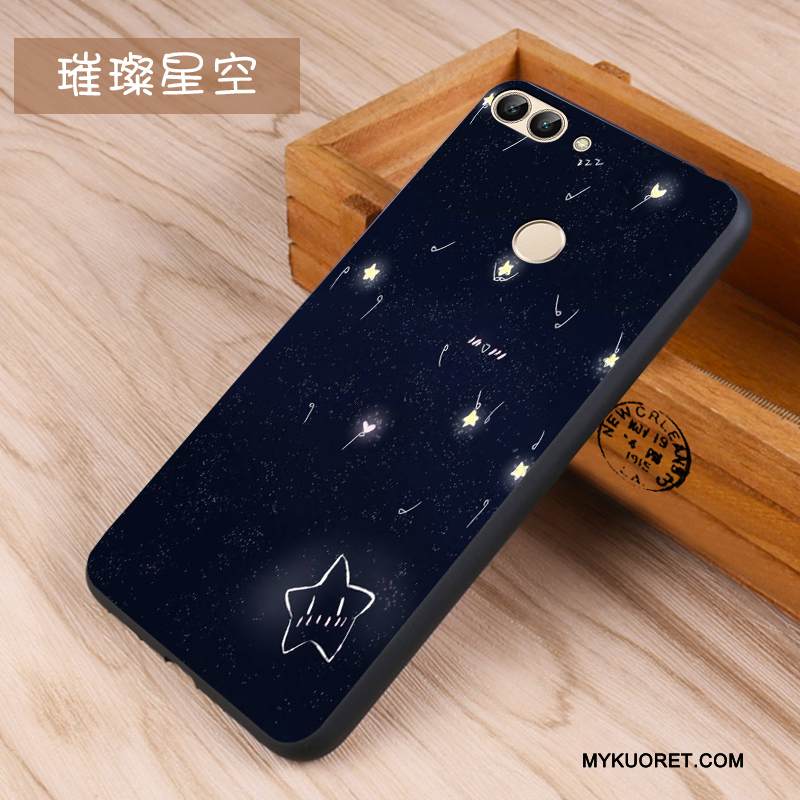 Kuori Huawei P Smart Pehmeä Neste Sininen Ihana, Kotelo Huawei P Smart Suojaus Puhelimen Kuoret Pesty Suede