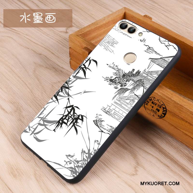 Kuori Huawei P Smart Pehmeä Neste Sininen Ihana, Kotelo Huawei P Smart Suojaus Puhelimen Kuoret Pesty Suede