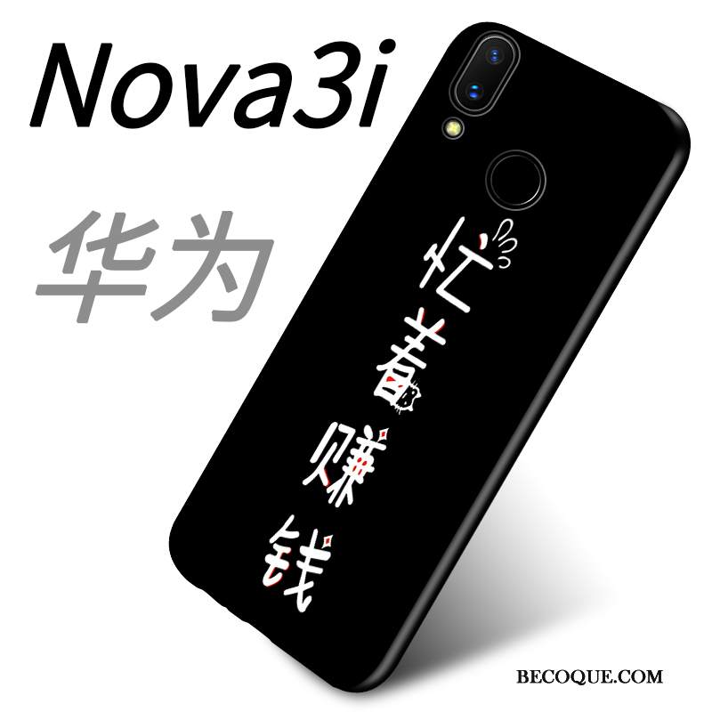 Kuori Huawei P Smart+ Pehmeä Neste Tide-brändi Persoonallisuus, Kotelo Huawei P Smart+ Sarjakuva Ohut Rakastunut