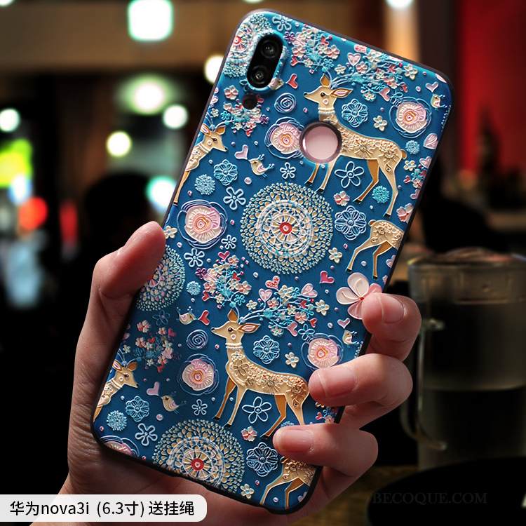 Kuori Huawei P Smart+ Pehmeä Neste Uusi Pesty Suede, Kotelo Huawei P Smart+ Vuosikerta Net Red Trendi