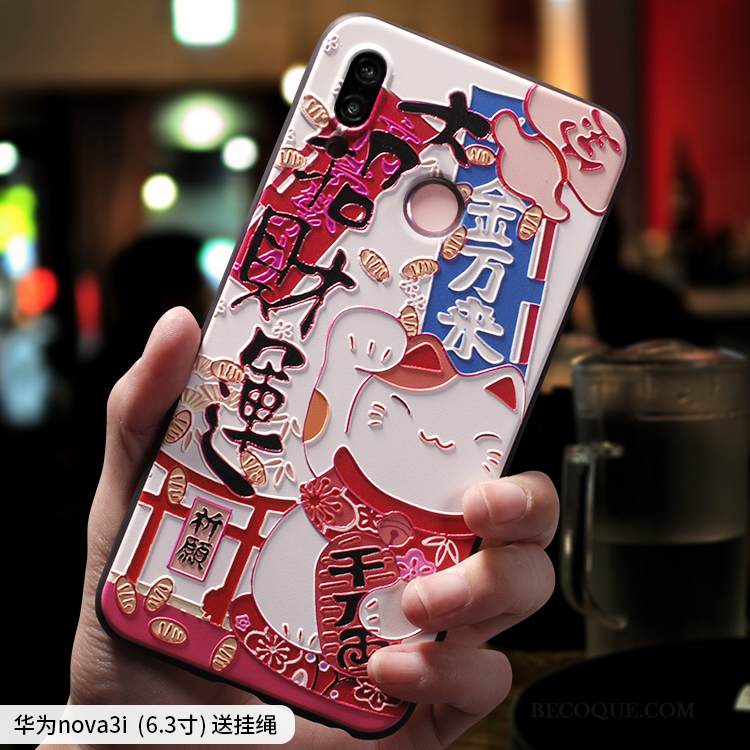 Kuori Huawei P Smart+ Pehmeä Neste Uusi Pesty Suede, Kotelo Huawei P Smart+ Vuosikerta Net Red Trendi