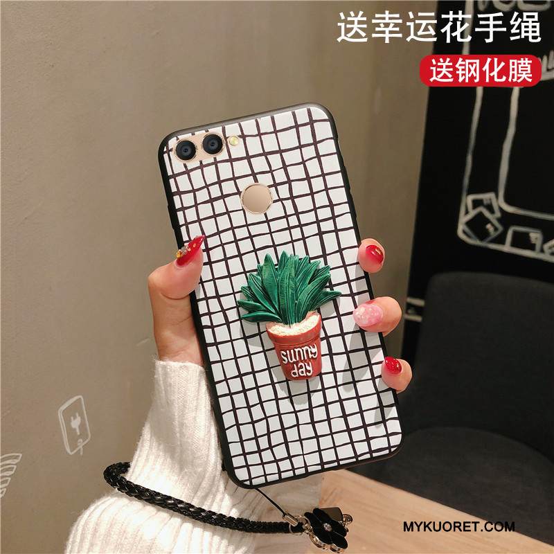 Kuori Huawei P Smart Pehmeä Neste Valkoinen Trendi, Kotelo Huawei P Smart Luova Murtumaton Puhelimen Kuoret