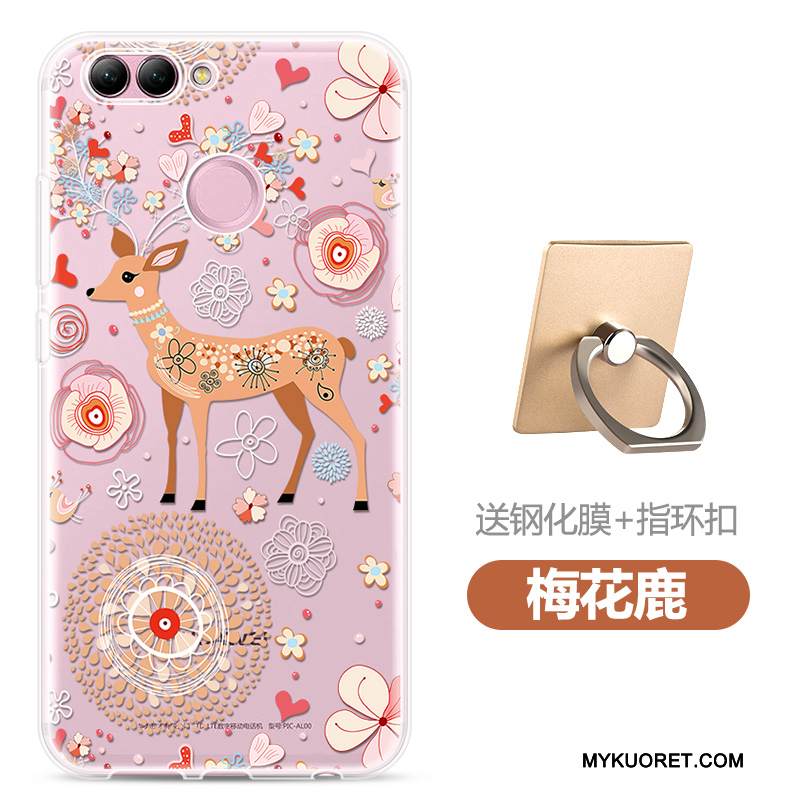 Kuori Huawei P Smart Silikoni Jauhe Läpinäkyvä, Kotelo Huawei P Smart Suojaus Puhelimen Kuoret Trendi