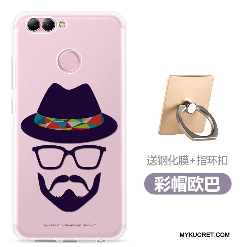 Kuori Huawei P Smart Silikoni Jauhe Läpinäkyvä, Kotelo Huawei P Smart Suojaus Puhelimen Kuoret Trendi