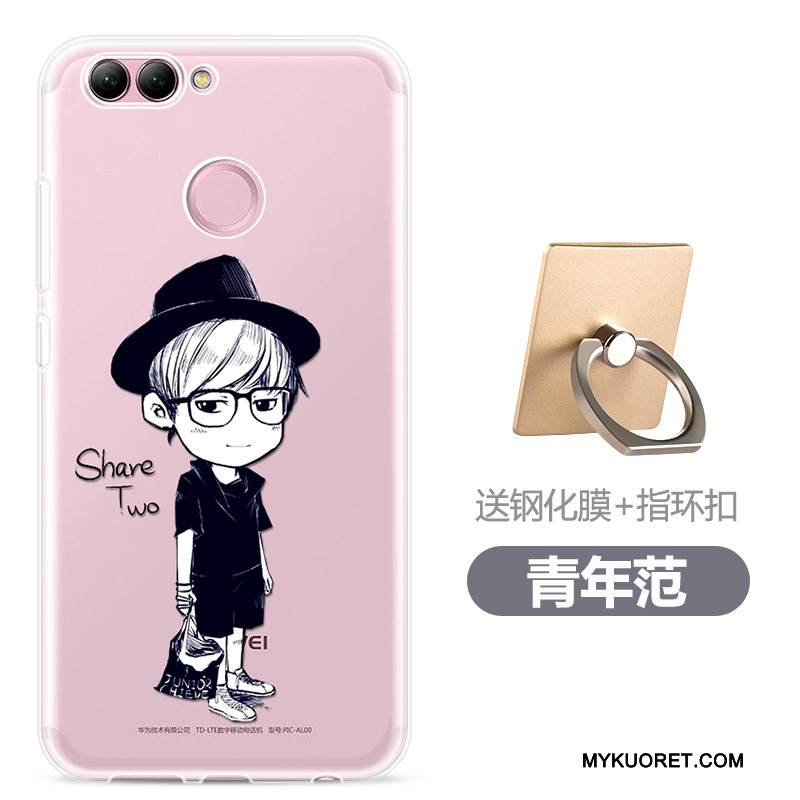 Kuori Huawei P Smart Silikoni Jauhe Läpinäkyvä, Kotelo Huawei P Smart Suojaus Puhelimen Kuoret Trendi