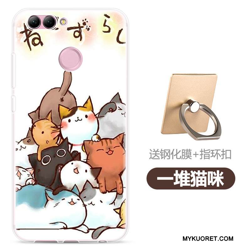 Kuori Huawei P Smart Silikoni Jauhe Läpinäkyvä, Kotelo Huawei P Smart Suojaus Puhelimen Kuoret Trendi