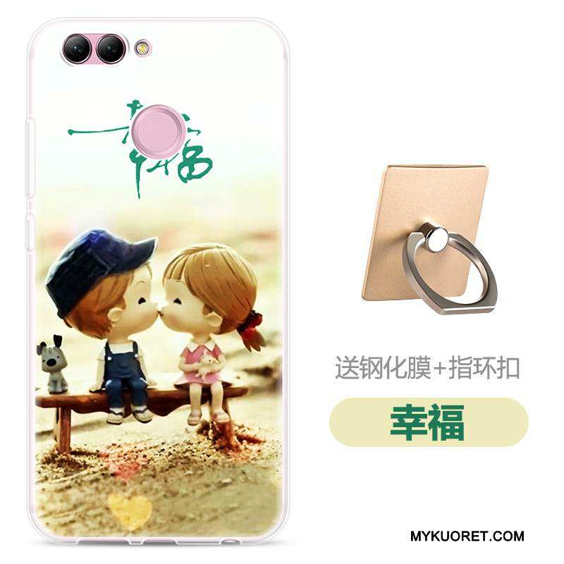 Kuori Huawei P Smart Silikoni Jauhe Läpinäkyvä, Kotelo Huawei P Smart Suojaus Puhelimen Kuoret Trendi