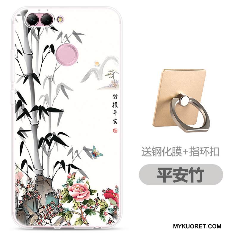 Kuori Huawei P Smart Silikoni Jauhe Läpinäkyvä, Kotelo Huawei P Smart Suojaus Puhelimen Kuoret Trendi