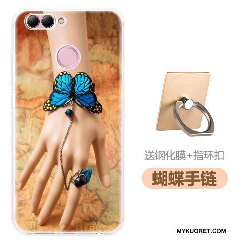 Kuori Huawei P Smart Silikoni Jauhe Läpinäkyvä, Kotelo Huawei P Smart Suojaus Puhelimen Kuoret Trendi