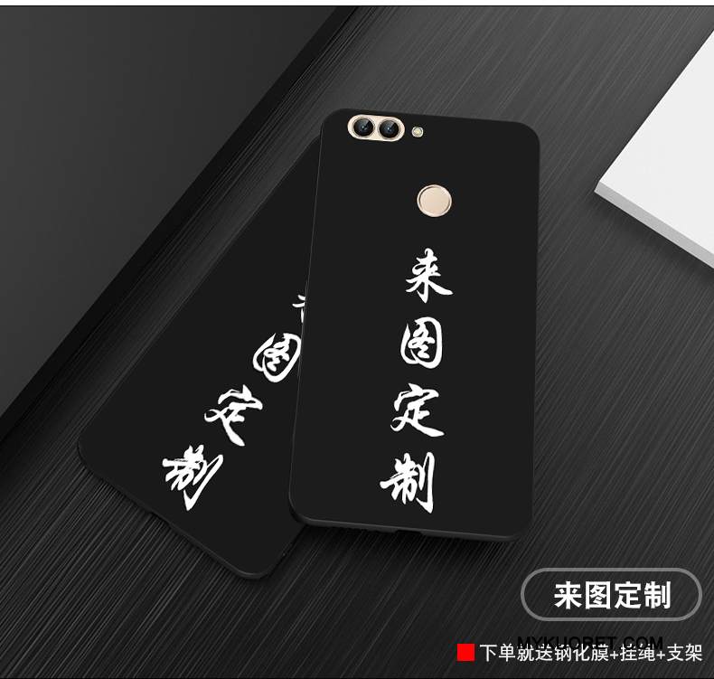 Kuori Huawei P Smart Silikoni Murtumaton Pesty Suede, Kotelo Huawei P Smart Suojaus Puhelimen Kuoret Musta