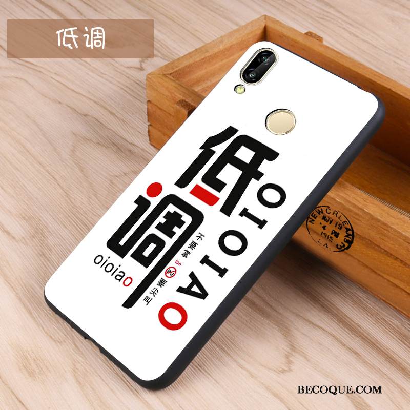 Kuori Huawei P Smart+ Silikoni Musta Puhelimen Kuoret, Kotelo Huawei P Smart+ Kohokuviointi Sininen Pesty Suede