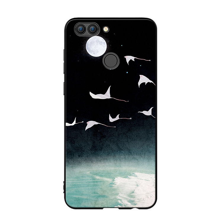 Kuori Huawei P Smart Silikoni Nuoret Murtumaton, Kotelo Huawei P Smart Pehmeä Neste Musta Puhelimen Kuoret