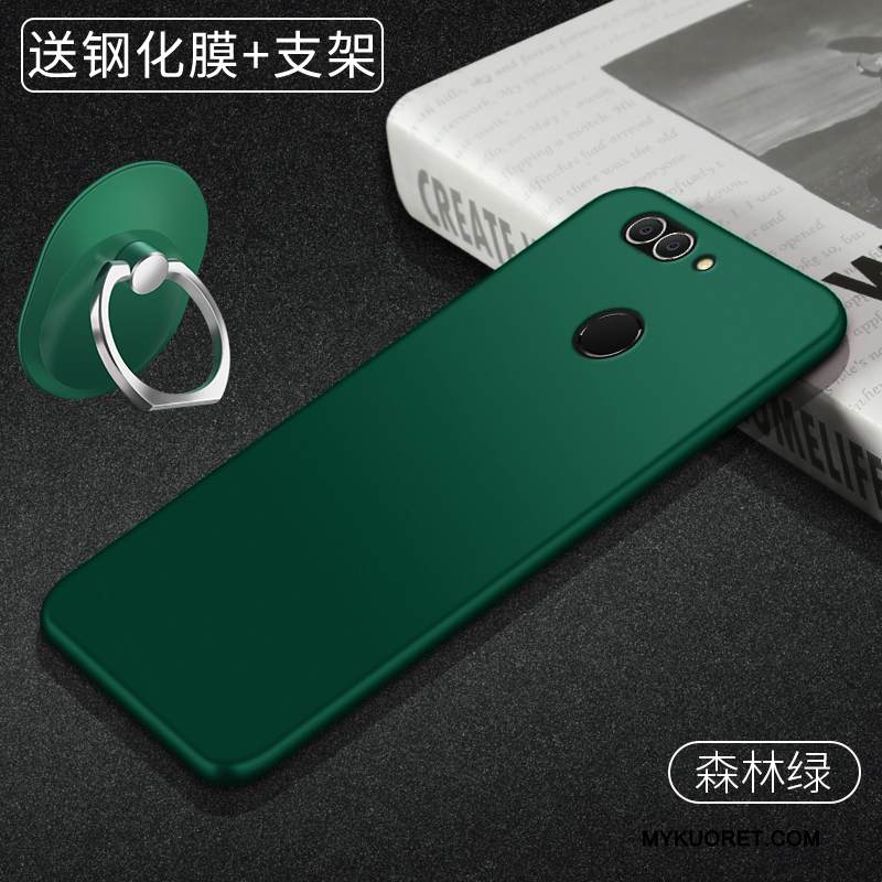 Kuori Huawei P Smart Silikoni Puhelimen Kuoret Kevyt, Kotelo Huawei P Smart Suojaus Punainen Pesty Suede