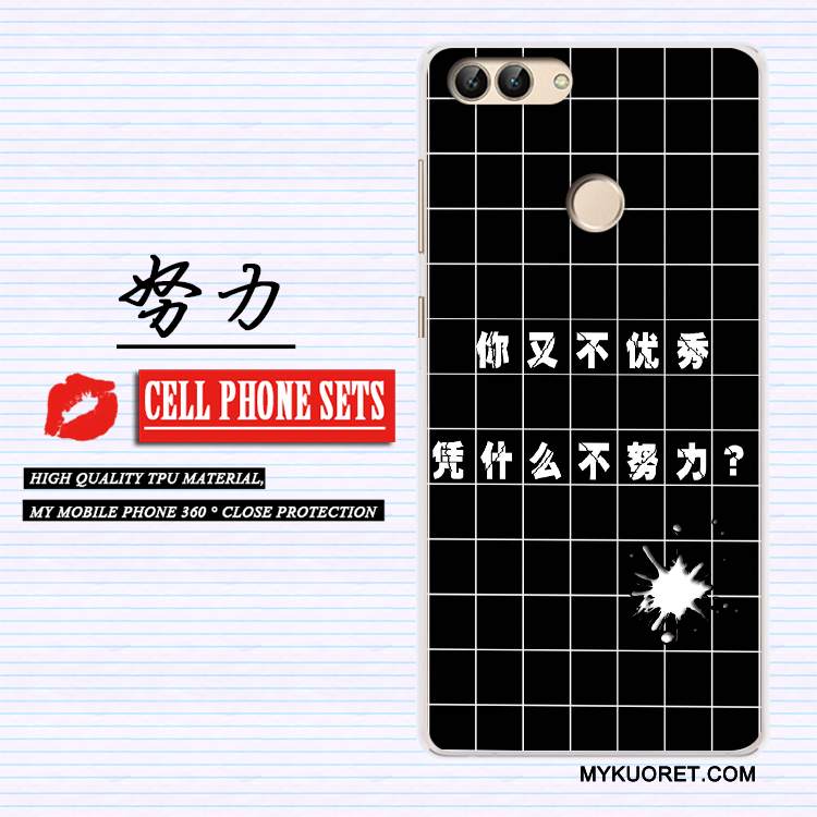 Kuori Huawei P Smart Silikoni Trendi Murtumaton, Kotelo Huawei P Smart Maalaus Persoonallisuus Vaalean