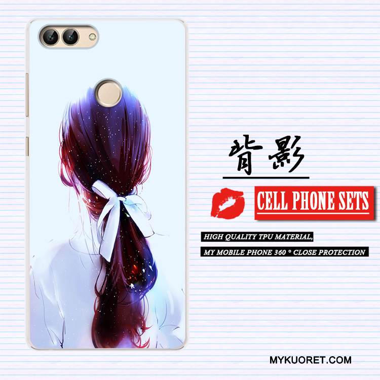 Kuori Huawei P Smart Silikoni Trendi Murtumaton, Kotelo Huawei P Smart Maalaus Persoonallisuus Vaalean