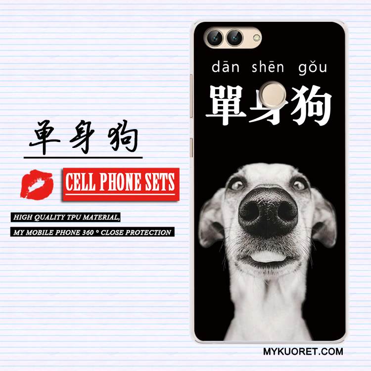 Kuori Huawei P Smart Silikoni Trendi Murtumaton, Kotelo Huawei P Smart Maalaus Persoonallisuus Vaalean