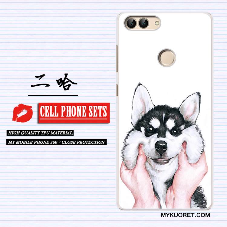 Kuori Huawei P Smart Silikoni Trendi Murtumaton, Kotelo Huawei P Smart Maalaus Persoonallisuus Vaalean