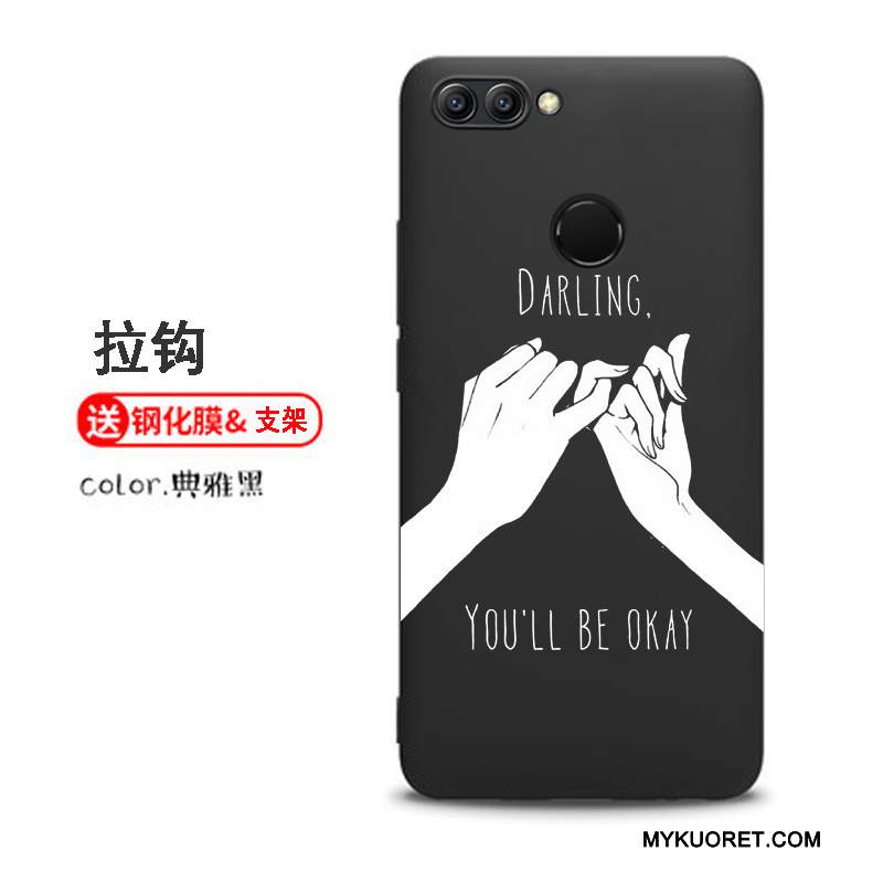Kuori Huawei P Smart Suojaus Murtumaton Puhelimen Kuoret, Kotelo Huawei P Smart Pehmeä Neste Musta Persoonallisuus