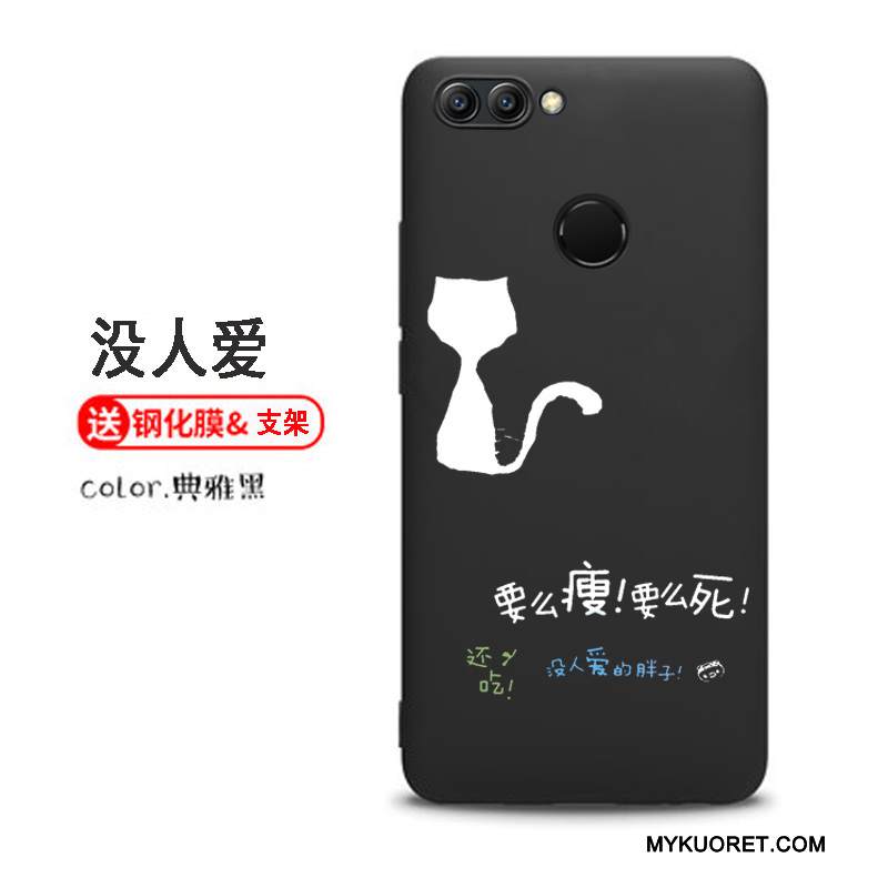 Kuori Huawei P Smart Suojaus Murtumaton Puhelimen Kuoret, Kotelo Huawei P Smart Pehmeä Neste Musta Persoonallisuus