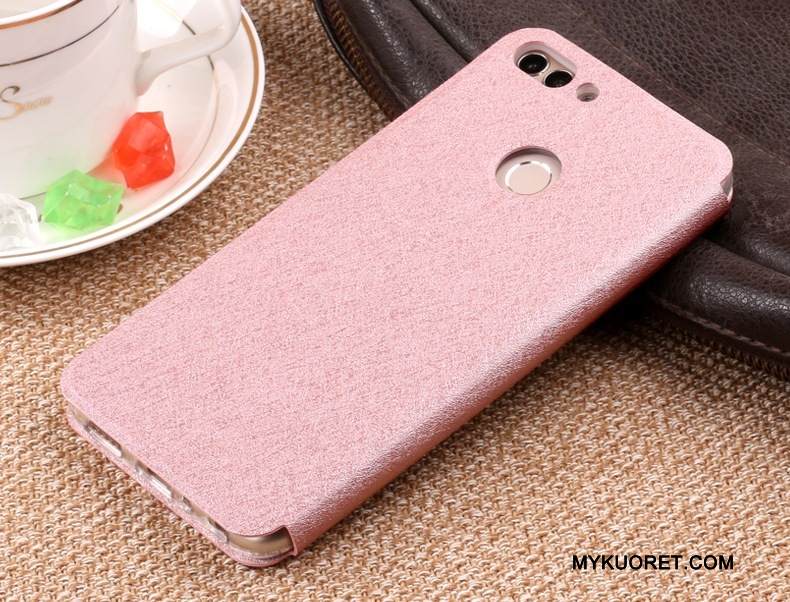 Kuori Huawei P Smart Suojaus Puhelimen Kuoret Tummansininen, Kotelo Huawei P Smart Nahka