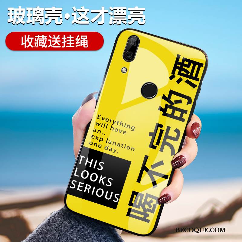 Kuori Huawei P Smart Z Laukut Persoonallisuus Keltainen, Kotelo Huawei P Smart Z Silikoni Puhelimen Kuoret Yksinkertainen