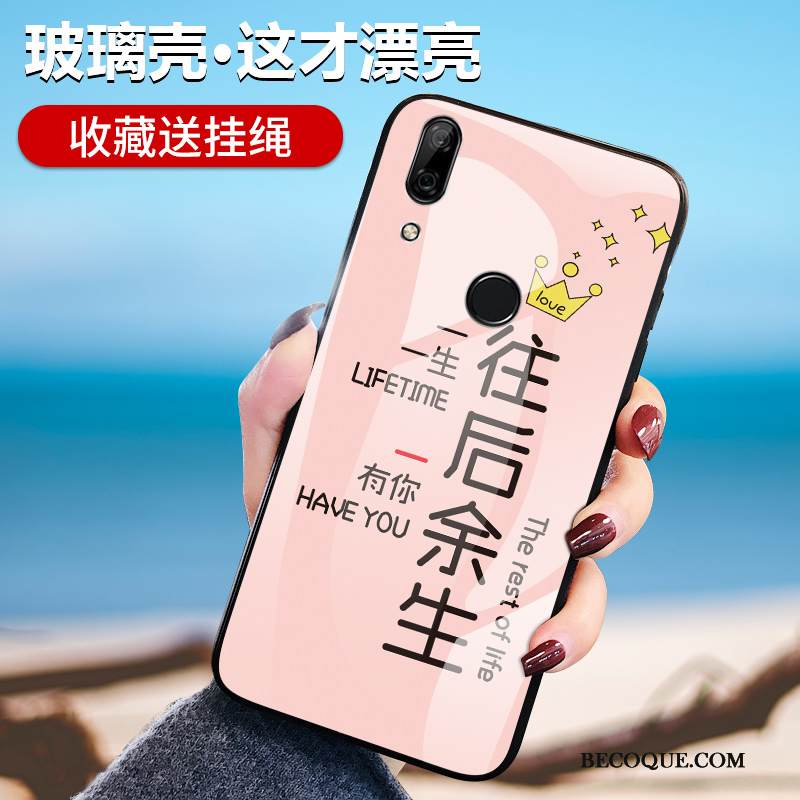 Kuori Huawei P Smart Z Luova Lasi Persoonallisuus, Kotelo Huawei P Smart Z Laukut Musta Puhelimen Kuoret