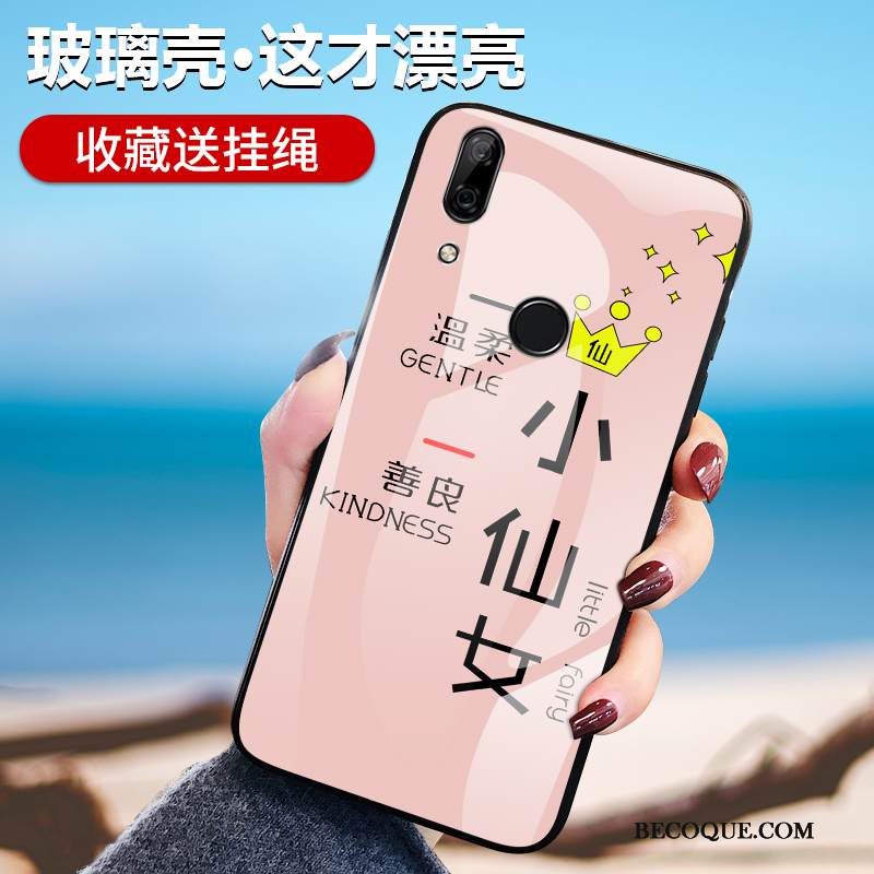 Kuori Huawei P Smart Z Luova Lasi Persoonallisuus, Kotelo Huawei P Smart Z Laukut Musta Puhelimen Kuoret