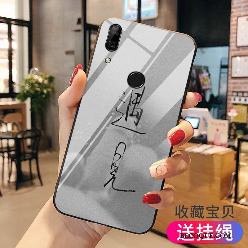 Kuori Huawei P Smart Z Luova Lasi Vihreä, Kotelo Huawei P Smart Z Pehmeä Neste Persoonallisuus Takakansi