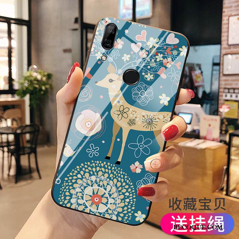 Kuori Huawei P Smart Z Luova Lasi Vihreä, Kotelo Huawei P Smart Z Pehmeä Neste Persoonallisuus Takakansi