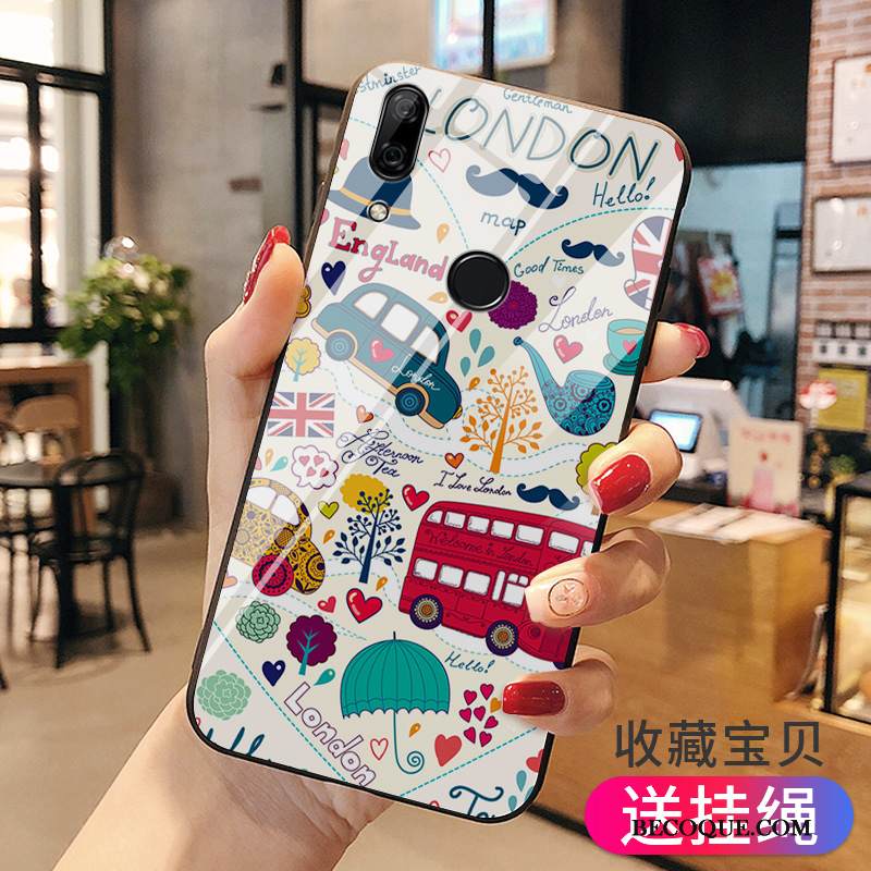 Kuori Huawei P Smart Z Luova Lasi Vihreä, Kotelo Huawei P Smart Z Pehmeä Neste Persoonallisuus Takakansi