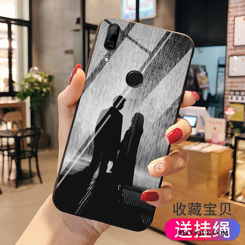 Kuori Huawei P Smart Z Luova Lasi Vihreä, Kotelo Huawei P Smart Z Pehmeä Neste Persoonallisuus Takakansi