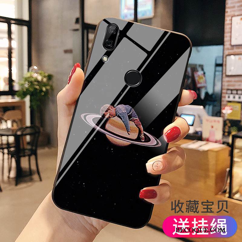 Kuori Huawei P Smart Z Luova Lasi Vihreä, Kotelo Huawei P Smart Z Pehmeä Neste Persoonallisuus Takakansi